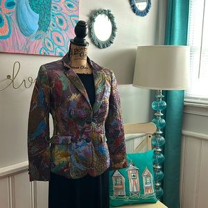 Vintage Etro Watercolor Blazer size 44 (M) excellent condition